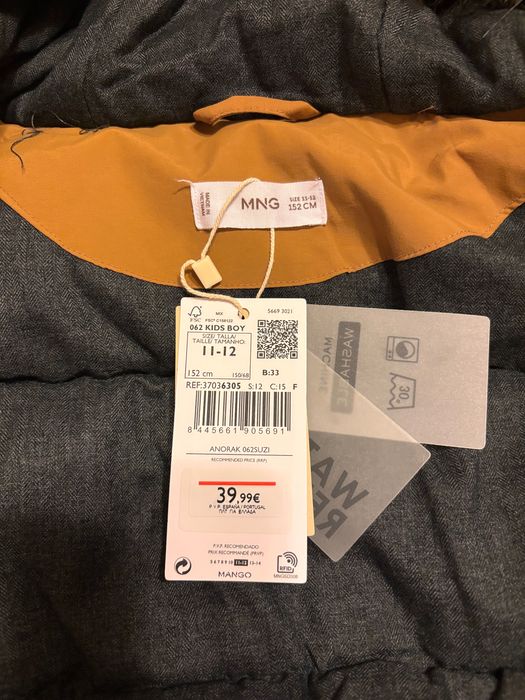 Mango палто анорак 152см, 11-12г