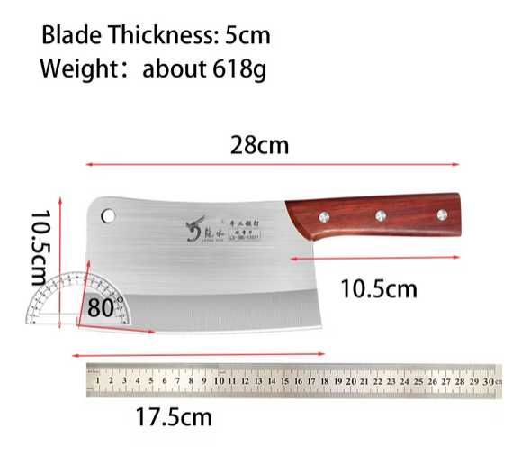 Cutit 11,5 inci otel dur inoxidabil, tip satar, lama Full Tang