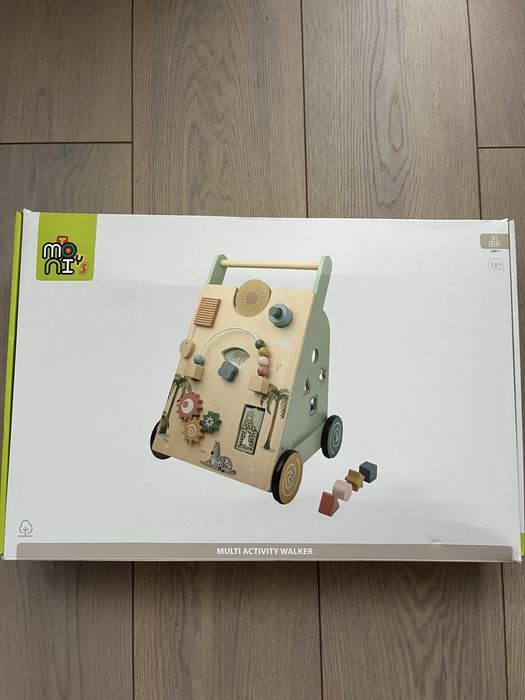 Moni Toys Wooden multi activity walker