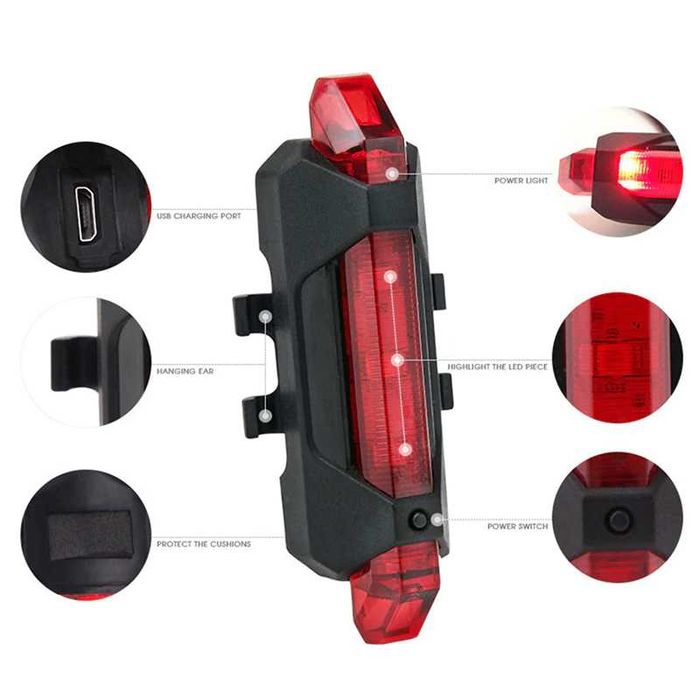 Отстъпка!  предни и задни светлини за колело / тротинетка USB