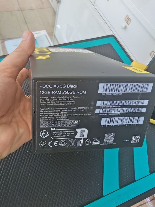 Poco X6, 12/256 GB, Nou, Garanție