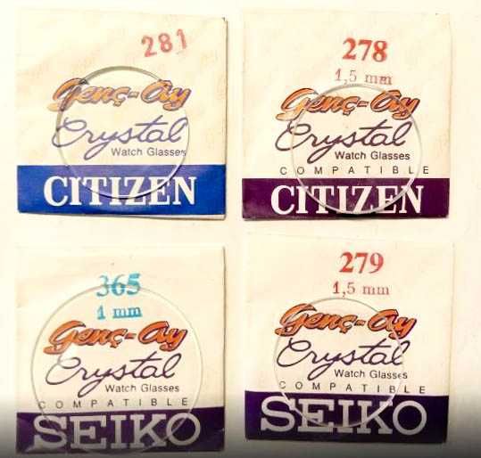 Кристални и Минерални Стъкла за Часовници-Различни Размери. Стъкло за Ретро Часовник. Изработване на Акрилни Плексигласови Стъкла Crystal Watch Glass