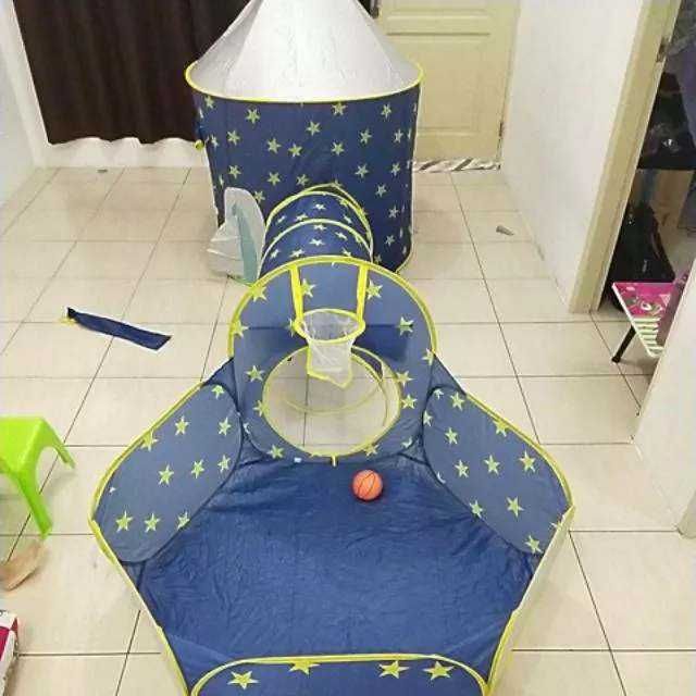 Палатка с тунел и басейн +  топки за игра