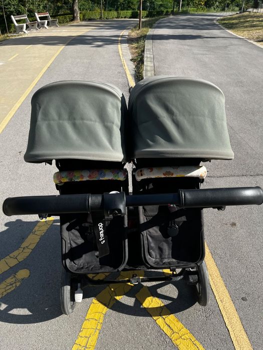 Количка Bugaboo Donkey 5 Twin Black/Forest Green