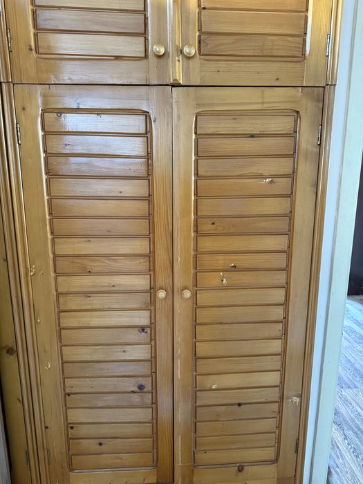 Гардероби, бял, дървен