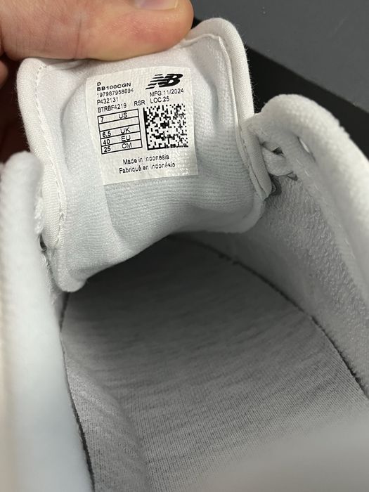 Adidași New Balance BB100CGN albi – mărimea 40 – Noi în cutie