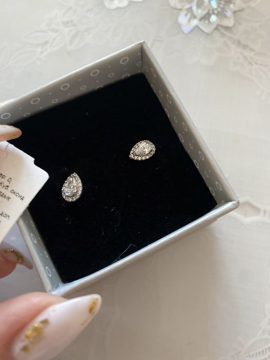 Серьги капли от PANDORA