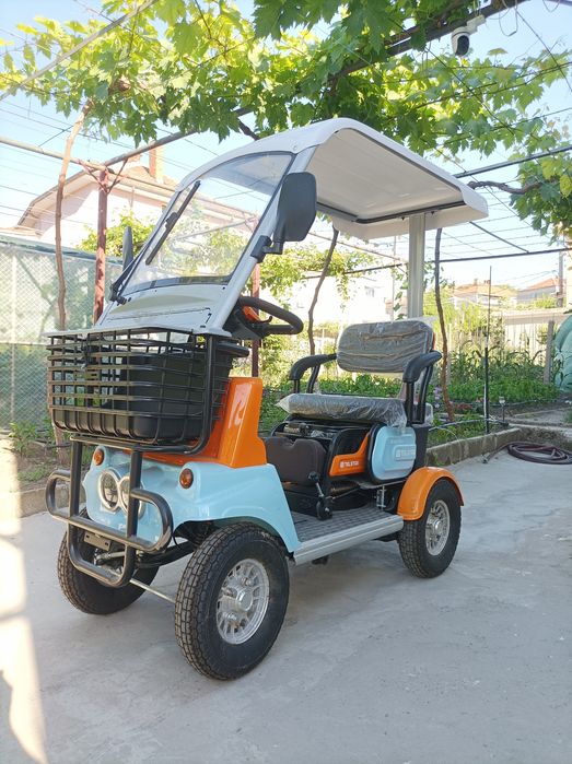Електрическа четириколка Luxor 1500W 23Ah триместна 2+1 с покрив

Двиг