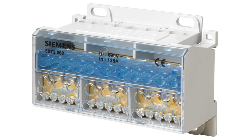 Распределительный блок Siemens. 125 А. 4Р
