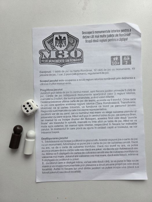 Joc Monumente istorice din România