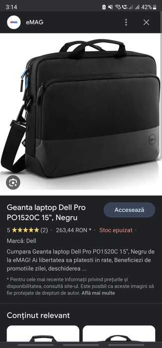 Geanta laptop Dell Professional Briefcase