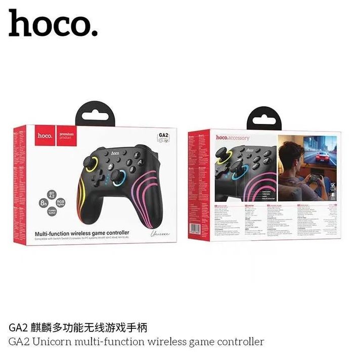 Hoco GA2 — Универсальный Беспроводной Геймпад с RGB. Достака!