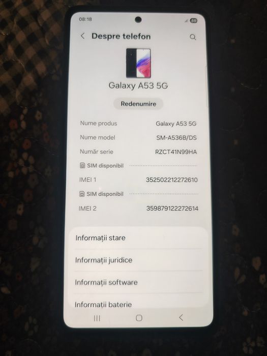 Samsung Galaxy A53, Samsung Galaxy A55 Preț FIX