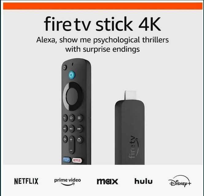 Vand Amazon Fire Stick TV 4K Ultra HD de 8gb cu Wifi 6 NOU SIGILAT