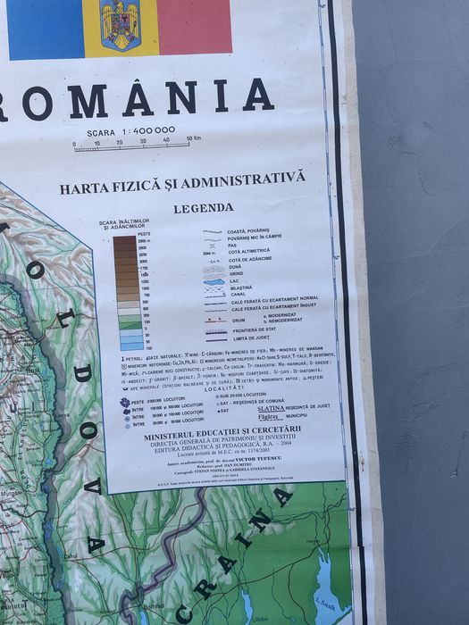 Vând harta rominiei pinza