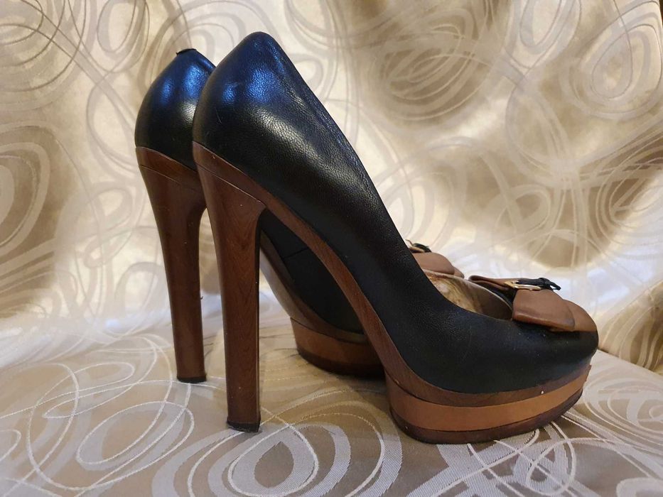 Туфли женские на платформе, Турция, кожа. 37 размер
