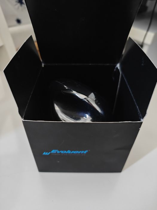 Mouse Evoluent Vertical Mouse 4 Right VM4RW, Optic, Bluetooth, Wireless, 2800 DPI, 7 butoane, Negru-Albastru