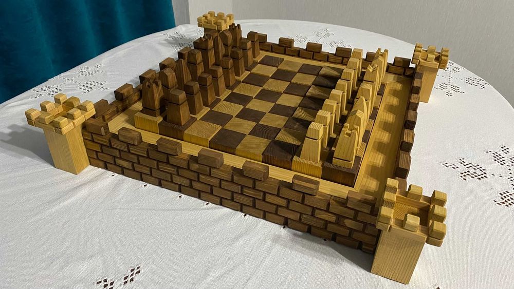 ШАХ дървен, ръчна изработка