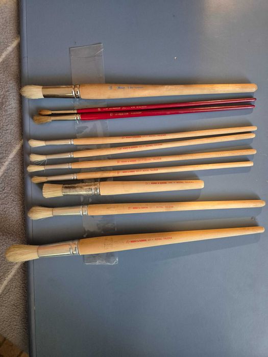 Ocazie ! Set de 10 pensule din gama Hobby & School de la Royal Talens