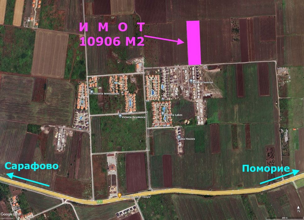 Продава парцел за жилищно строителство - Сарафово и Поморие м Кошарите
