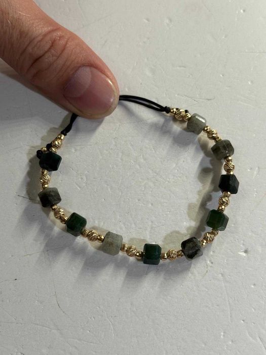 BRATARA AUR 14K + Pietre Semipretioase - Bile - Snur -2.7g - 455lei/gr