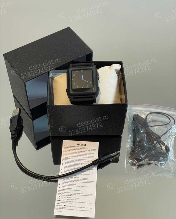 Ceas MP4 Model 2025 – Stochează, Citește și Accesează Fișiere Text