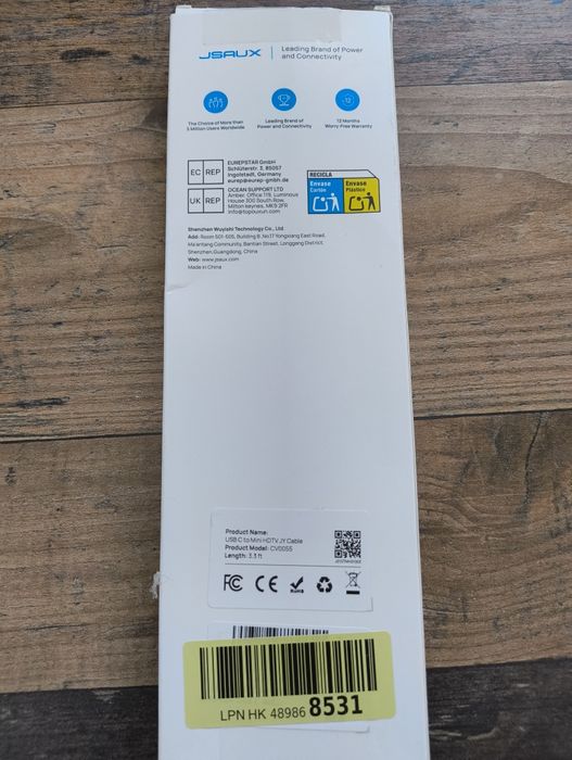 Cablu JSAUX USB C la Mini HDMI - 1 Metru - Nou