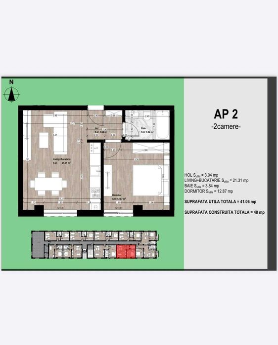 Apartament 2 camere OTOPENI Proiect Nou. Direct Dezvoltator!