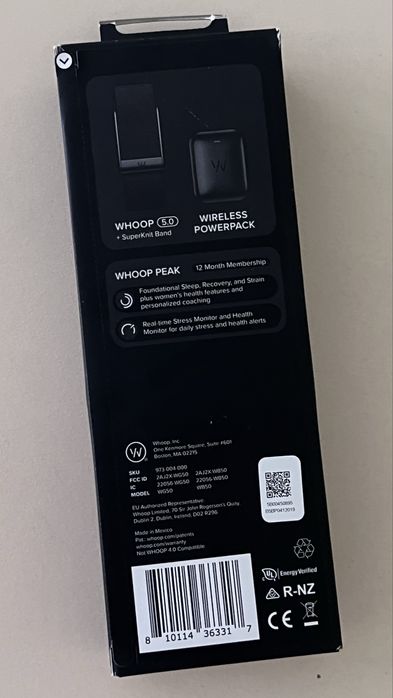 Whoop 5.0 peak(с годовой подпиской)