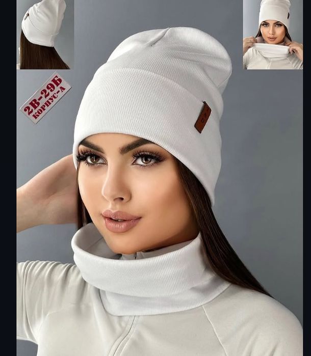 Копмлект шапка снуд весна