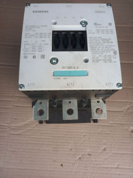 Контактор Siemens 3RT1065 6ap36
