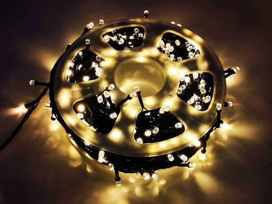 50метра/100 МЕТРА Коледни LED Лампи Жълта Светлина Diamond Диод
8режим