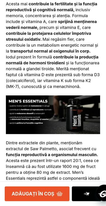 Men's Essentials pt bărbați