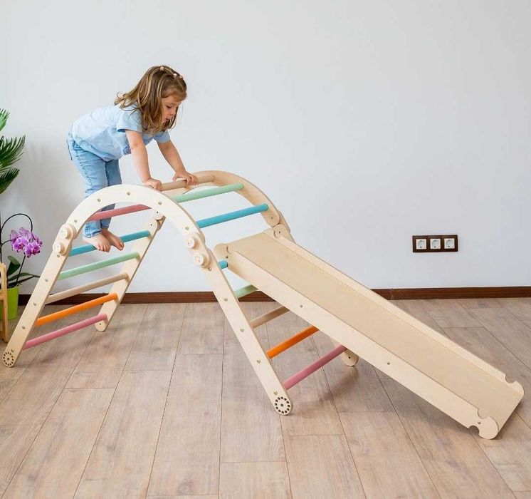 Пиклер Триъгълник 2 модула с Рампа и Арка Wooden Magic