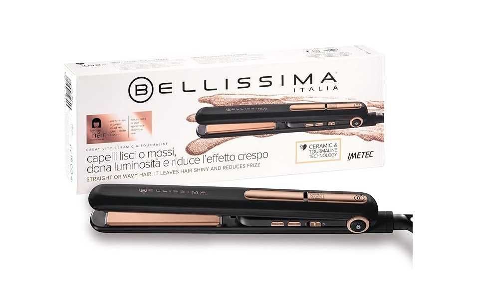 Преса за коса Bellissima Imetec Creativity B9 400, Керамично и кератиново покритие, 150°C - 230°C