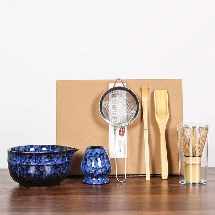 Сет за японски чай матча Matcha 6 броя комплект -  7 цвята