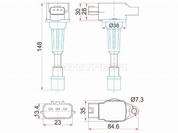 Катушка зажигания Mazda 3