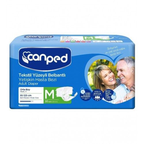 Canped подгузники для взрослых M2, 85-125 см, 8 капель, 30шт