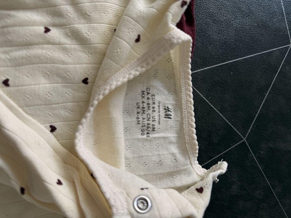 детские бодики из H&M