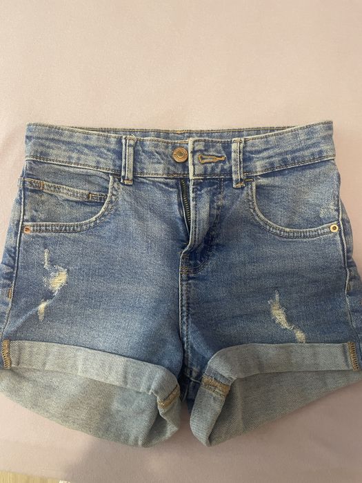 Сини дънкови къси панталонки