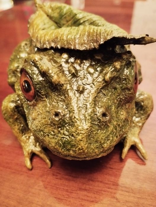 Шкатулка жаба ручная работа