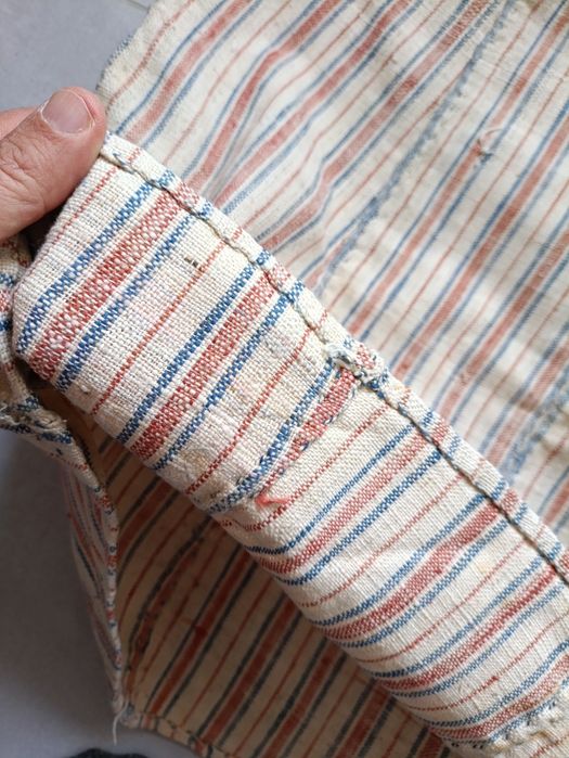 Рубашка старая хлопок домотканая ткань 100 лет