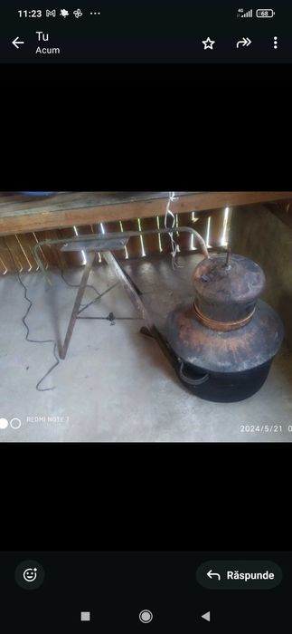 Vând cazan de țuică din cupru 60l