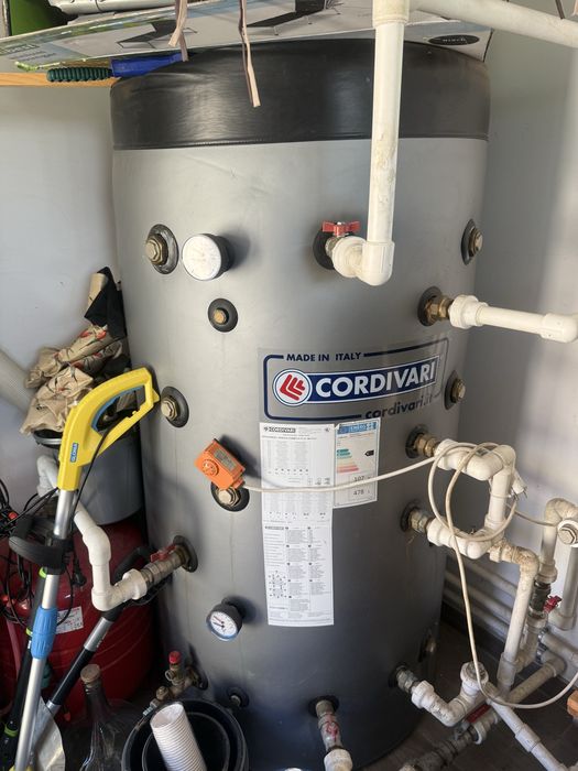 Centrală pe peleți Romstal Vision / Arikazan 23 kW + puffer Cordivari 500L + buncăr