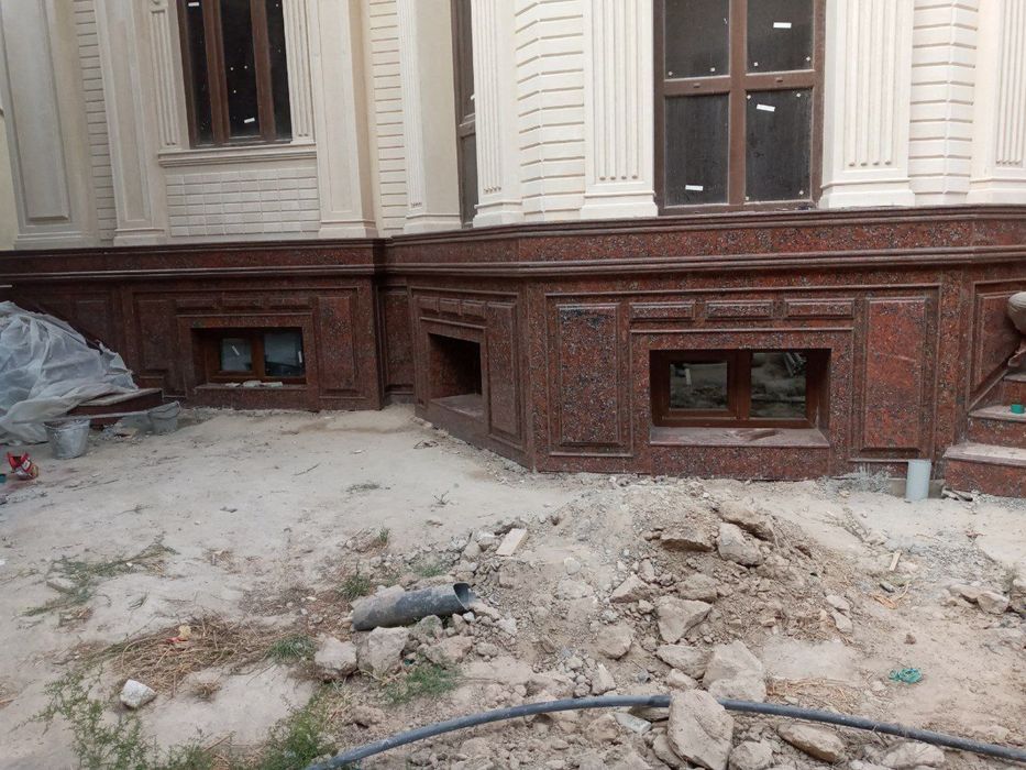 Гранит Мрамор табий Травертин тошларини сифатли ўрнатиш хизмати