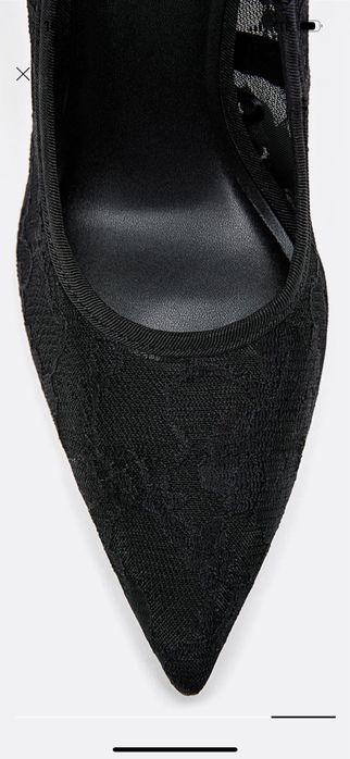 Елегантни дамски токчета с дантела – размер 40