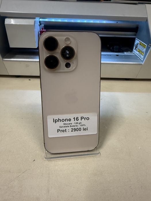Iphone 16 pro / 128 gb / 100% baterie / garantie