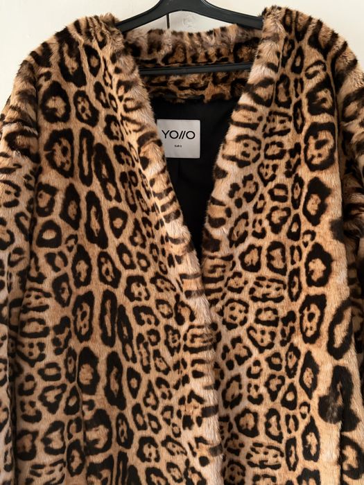 Леопардовое пальто Yollo