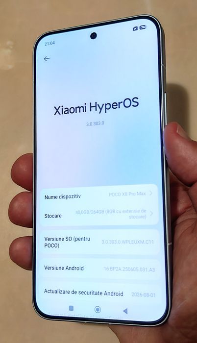 XIAOMI Poco X8 Pro Max 5G Blue 12/256 GB ca nou/fullbox/factură!