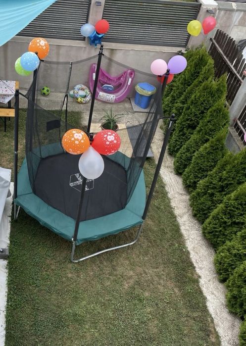 Trambulina de exterior Domyos - diametru 240 cm cu plasa de protectie